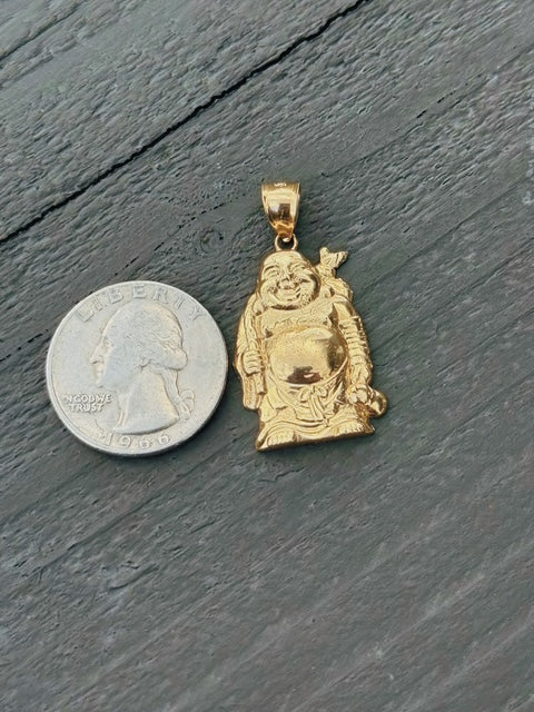 10k Gold Buddha Pendant