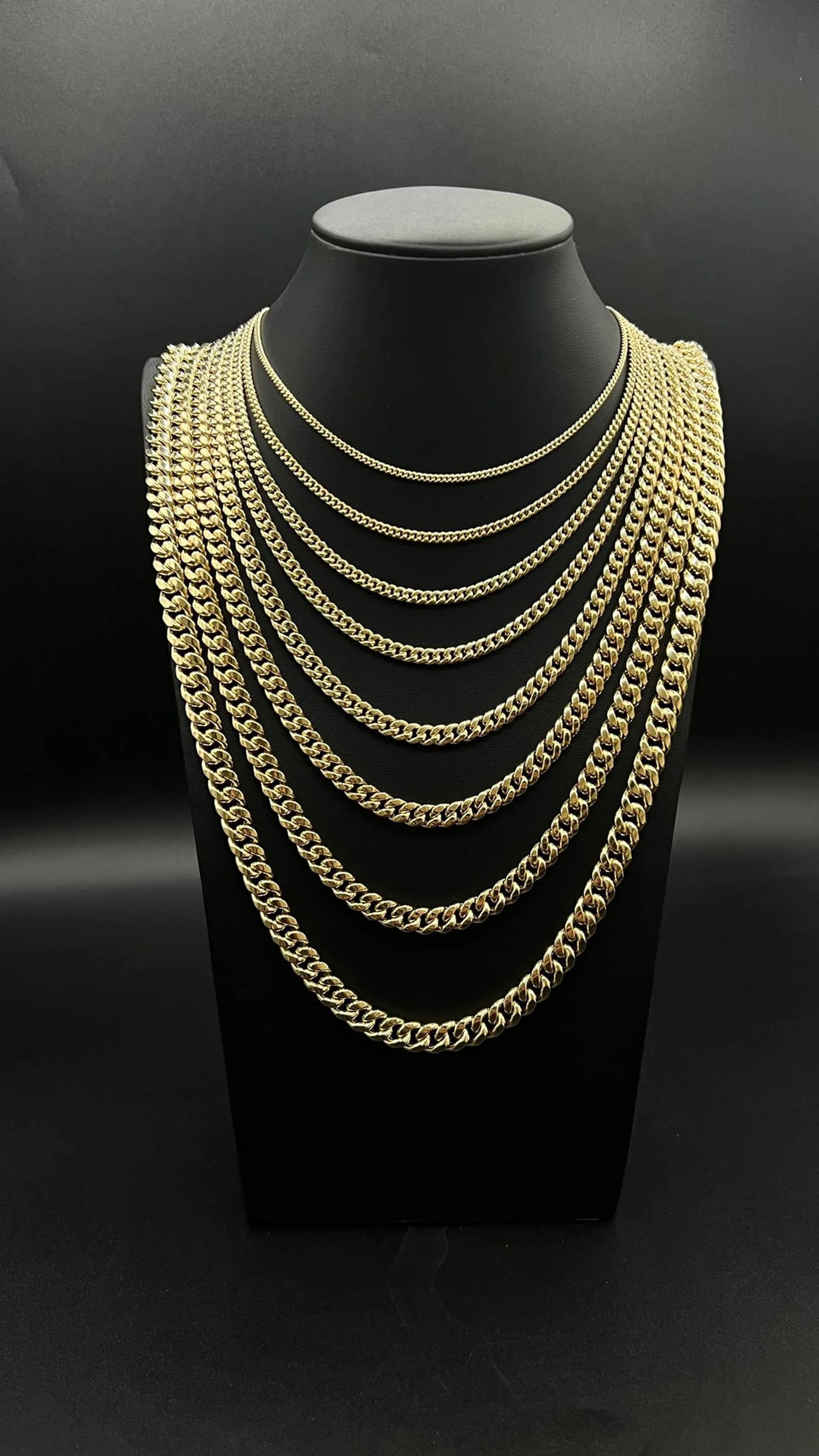 10k Gold Cuban Link Necklaces
