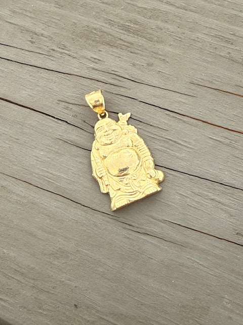 10k Gold Buddha Pendant